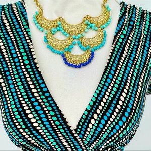 Anthropologie Tiered Chandelier Necklace